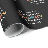 薬局技術者素晴らし薬局技術おもしろい ラッピングペーパー (ロールコーナー)