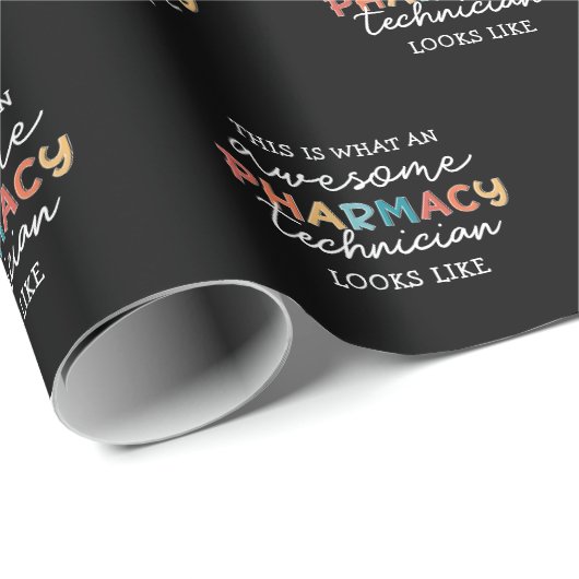 薬局技術者素晴らし薬局技術おもしろい ラッピングペーパー (ロールコーナー)