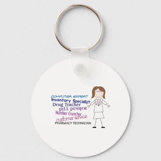 薬局技術者 キーホルダー (正面)
