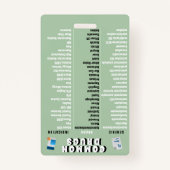 薬局技術者 – トップ50の薬と表示 バッジ (裏面)