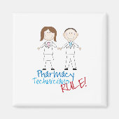 薬局技術者 マグネット (正面)