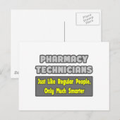 薬局技術者…頭が切れる ポストカード (正面/裏面)