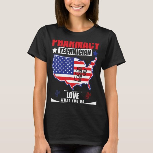 薬局技術者Cpht薬剤師Pharm Tech 2 Tシャツ (正面)