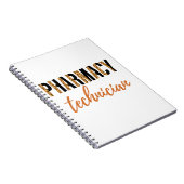 薬局技術者CPHT Leopard Print ノートブック (右側)