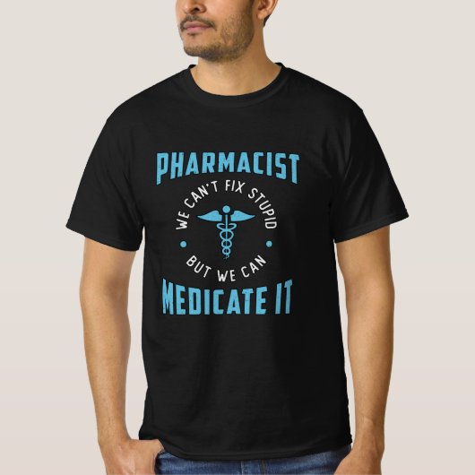 薬局技術薬剤師It技術を治療する Tシャツ (正面)