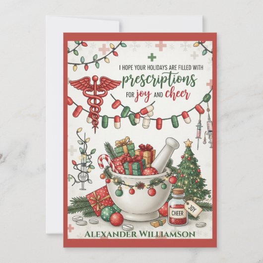 薬局技術&ナースクリスマスカードジョイ シーズンカード (正面)