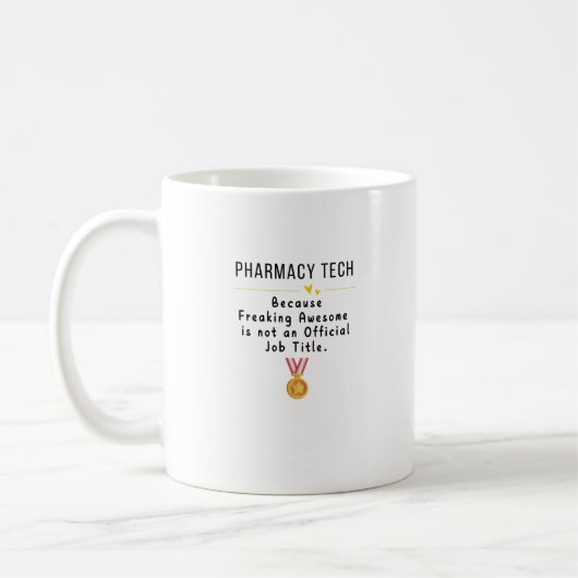 薬局技術Tシャツ コーヒーマグカップ (左)