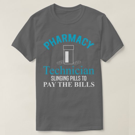 薬局技術TPharmacy技術者による支払い Tシャツ (デザイン正面)