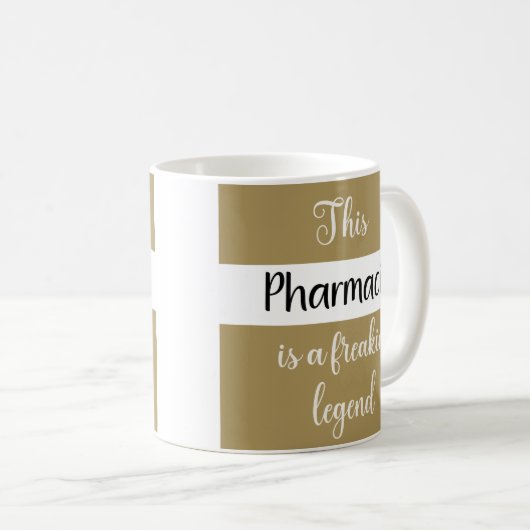 薬局最高の者の常おもしろいにユーモアのギフトコーヒーマグ コーヒーマグカップ (正面右)
