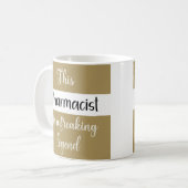 薬局最高の者の常おもしろいにユーモアのギフトコーヒーマグ コーヒーマグカップ (正面左)