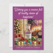 薬局看護師向けクリスマス＆ニューヨールカード 招待状 (正面)