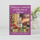 薬局看護師向けクリスマス＆ニューヨールカード 招待状 (スタンド正面)