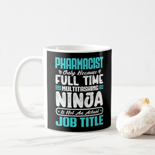 薬局職の職種の薬学技能 コーヒーマグカップ (ドーナツ)