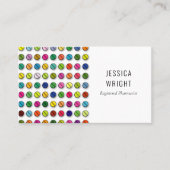 薬局薬局モダン薬カラフル薬 名刺 (正面)