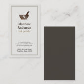 薬局薬局薬局ロゴエレガントクラシック 名刺 (正面/裏面)