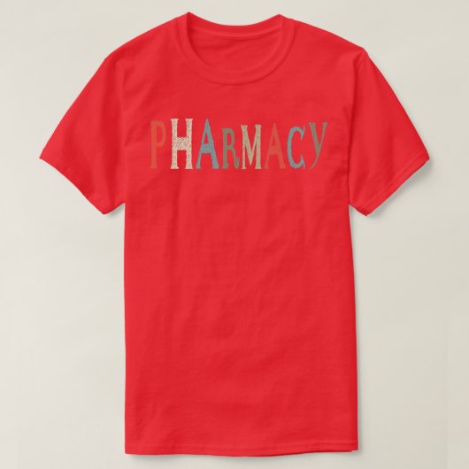 薬局補助薬局方おもしろい士技術研究員 Tシャツ (デザイン正面)