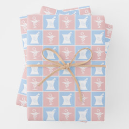 薬局記号 |薬剤師薬学の技術パターン ラッピングペーパーシート