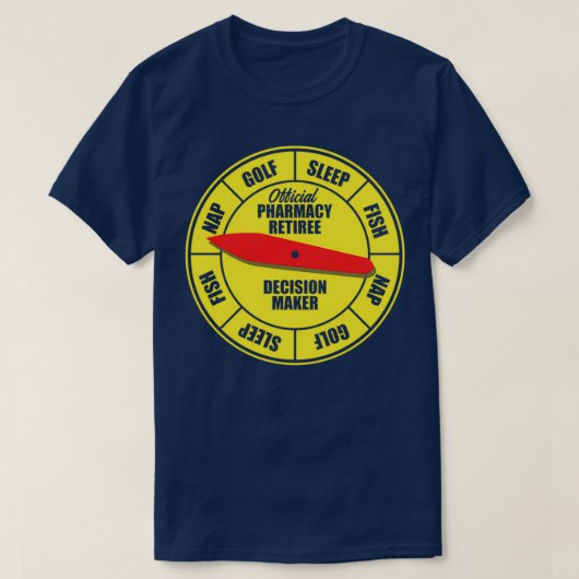 薬局退職した決定薬局退職通知 Tシャツ (デザイン正面)