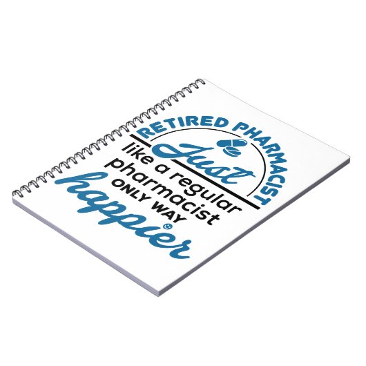 薬局退職した退職方法の幸福 ノートブック (左側)