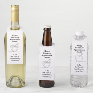 薬局鑑賞週間ワインボトルハンガーラベル ボトルネックタグ