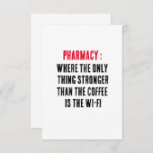 薬局:ここで唯一の強い サンキューカード (正面/裏面)