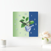 薬局 スクエア壁時計 (ホーム)