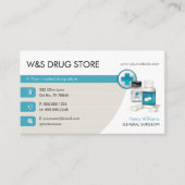 薬局 |ドラッグストア 名刺 (正面)