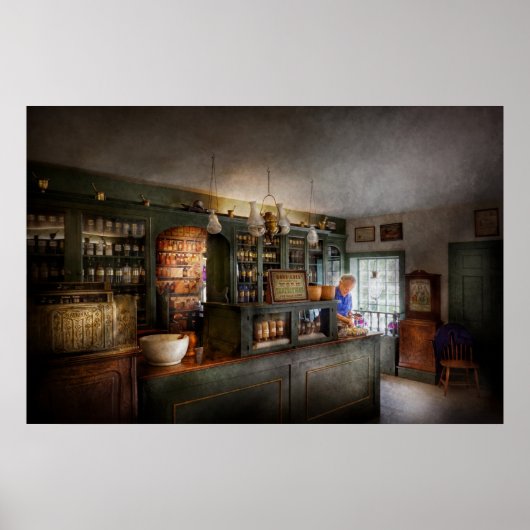 薬局 – 朝の準備 ポスター (正面)