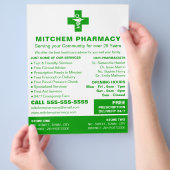 薬局、薬剤師 チラシ (手)