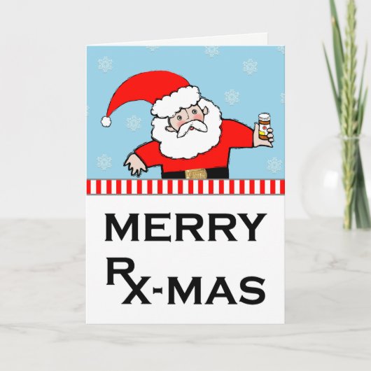 薬局 薬剤師 ホリデークリスマスカード シーズンカード (正面)