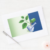 薬局 長方形シール (封筒)