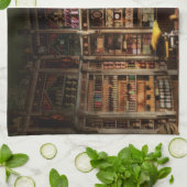 薬局 – A ロシアの薬局1885 キッチンタオル (折り畳み)