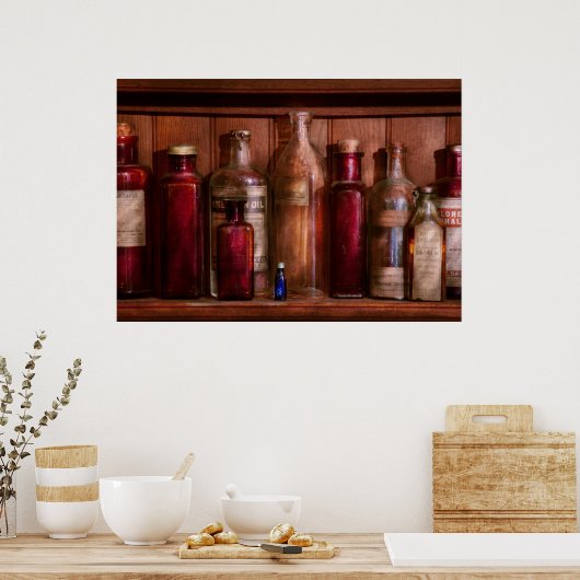 薬局 – AntacidsからAntisepticsへ ポスター (キッチン)