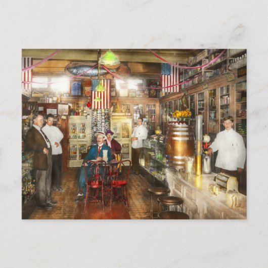 薬局 – Collins Pharmacy 1915 ポストカード (正面)