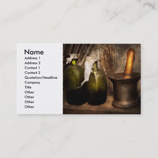 薬局 – Pesle – ホーム治療 名刺 (正面)