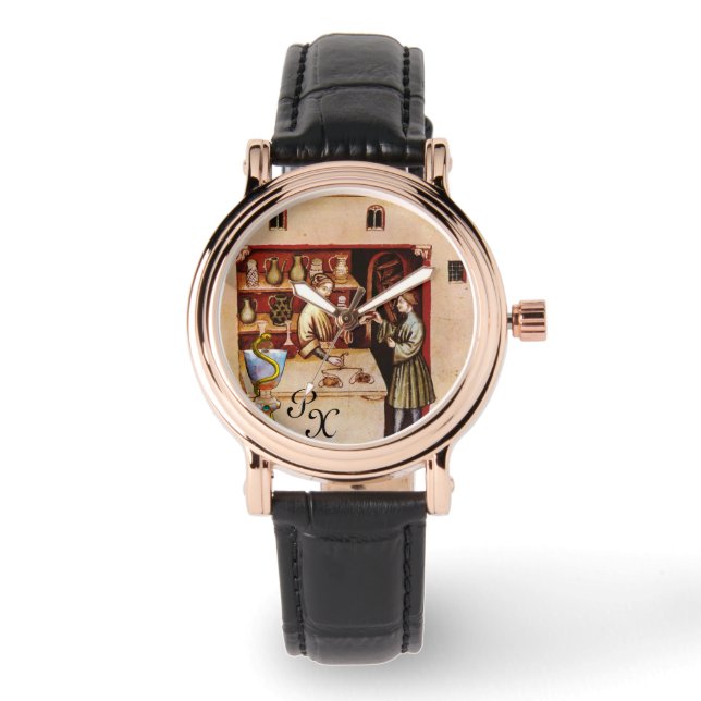 薬局HYGEIAモノグラム薬ボウル 腕時計 (正面)