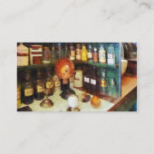 薬屋のカウンターの後ろ 名刺 (裏面)