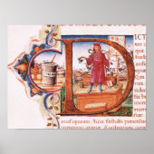 薬屋を描いた歴史的イニシャル「D」 ポスター (正面)