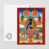 薬師如来 チベット仏教祭壇カード ポストカード (正面/裏面)