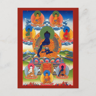 薬師如来 チベット仏教祭壇カード ポストカード