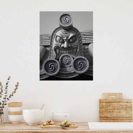 薬師寺瓦 ポスター (キッチン)