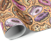 薬柄ドーナツ ラッピングペーパー (ロールコーナー)