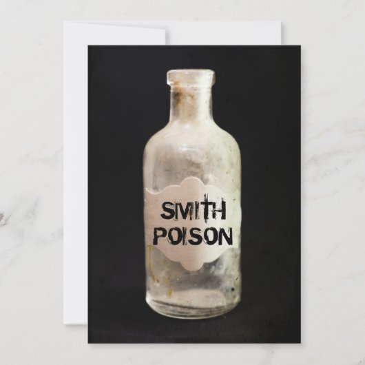 薬毒物ハローウィンパーティアダルト招待状 招待状 (正面)