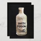 薬毒物ハローウィンパーティアダルト招待状 招待状 (正面/裏面)