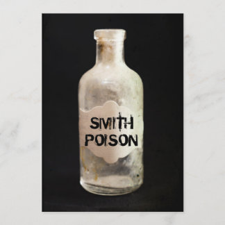 薬毒物ハローウィンパーティアダルト招待状 招待状