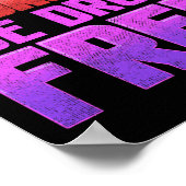 薬無し愛する紫のリボン ポスター (角)