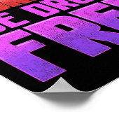 薬無し愛する紫のリボン ポスター (角)