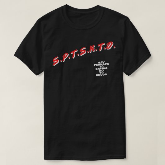 薬物に対してことわざにノーと言う Tシャツ (デザイン正面)