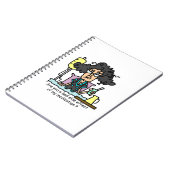 薬物の副作用の黒い髪 ノートブック (左側)