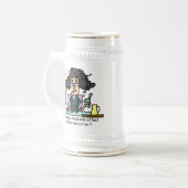 薬物の副作用の黒い髪 ビールジョッキ (正面左)